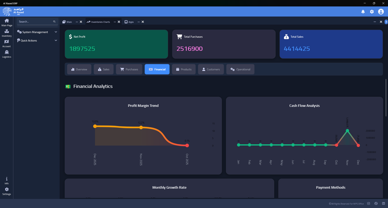 نظام محاسبة وإدارة 